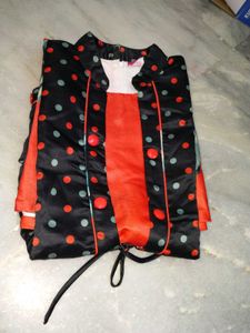 Stylish Polka Dot &amp; Floral Dress