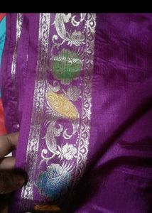 Purple Banarasi Silk Saree