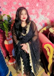 Elegant Black Net Dupatta