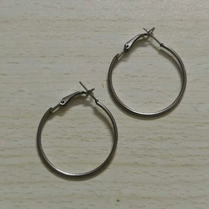 Silver Hoops