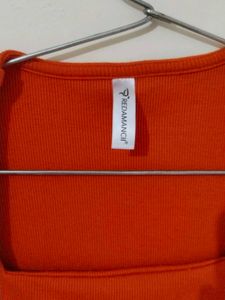 Orange Crop Top