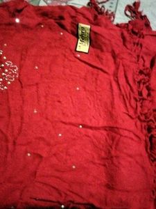 Red Embellished stole