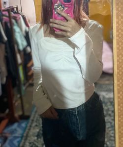 White Sleeveless Top