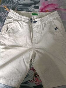 Benetton Beige Pull-On Shorts