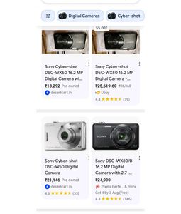 SONY DSC WX-50 CAMERA