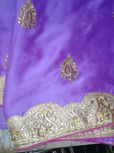 Beautiful Fully Stone Work Designed Saree