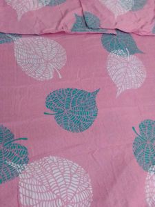 Glace Cotton Double Bedsheet With 2 Pillow Covers
