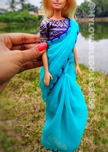 Doll Saree With Blouse (2)and 1 Dress  (No Dolls) #saree #dollsaree #barbie #barbie Doll