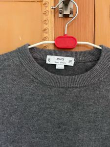 Mango Grey Wool Cashmere Sweater