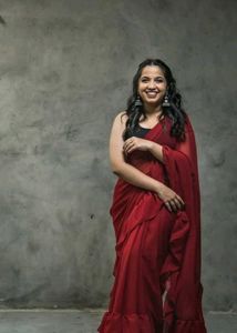 Ruffle Saree