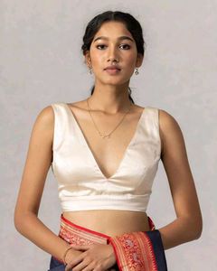 Deep Neck Blouse