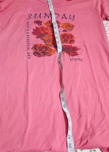 Pink Sunday Graphic T-Shirt