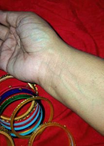 Colorful Beaded Indian Bangles
