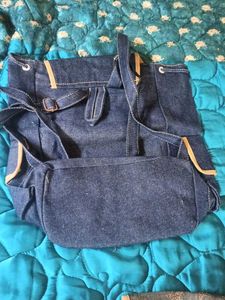Denim Backpack