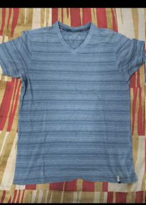 Men's Striped V-Neck T-Shirt