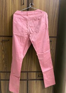 Pink Casual Pants
