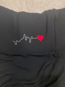 Kaftan Top Black With Embroidery