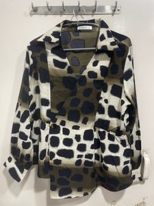 Patterned Long Sleeve Top