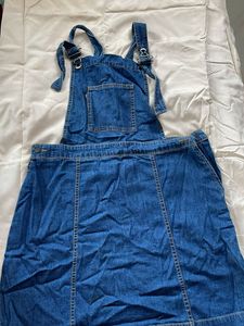 Denim Overalls Dress
