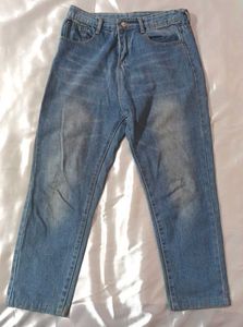 Classic Blue High Rise Denim Jeans