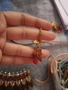 Red Stone Jewelry Set