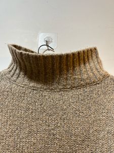 Khaki Colour Polo Neck Sweater