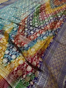 Heavy Highest Quality Banarasi Multi Colour Saree