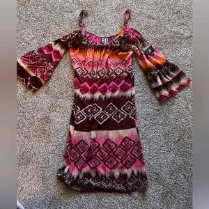 Y2k Boho Bell sleeve Dress