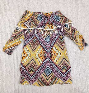 Patterned Off-Shoulder Top For Women
