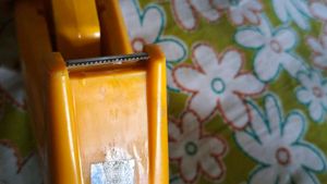 Vintage Yellow Tape Dispenser