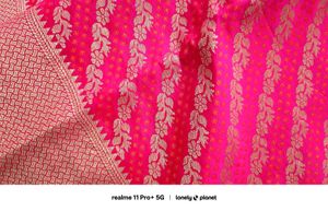 Pink And Orenge Saree