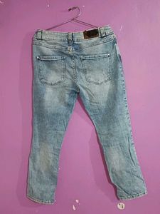 Acid Wash Denim Jeans