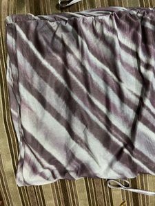 URBANIC Swirl Purple-Grey Tie Knot Dress
