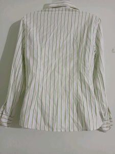 Striped Button-Up Shirt