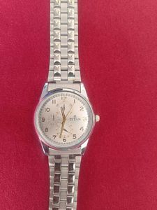 Titan Silver Watch