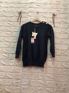 Navy Blue Knit Sweater🎗️