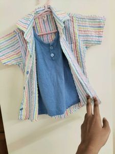 Shirt With Attached Tshirt