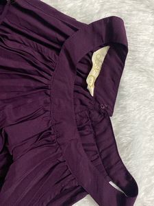 Women Fit Flare Purple Dress