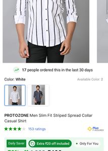 WHITE LINING SHIRT NEW