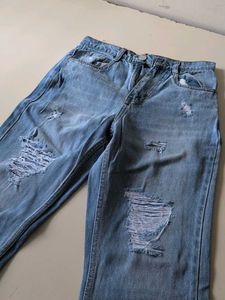 Ripped Light Wash Jeans