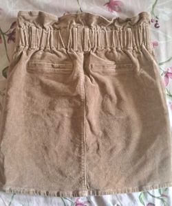 Shinestar Beige Mini Skirt