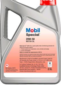 NEW MOBIL SPECIAL Motor Oil
