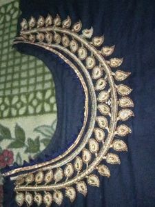 Blue Embroidered Kurti