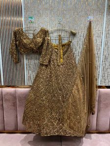 ✨️Golden Handwork Lehga✨️