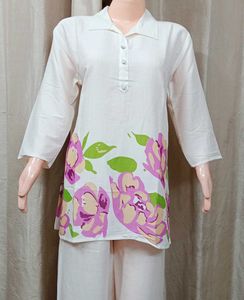 Printed Rayon Co-ord Set For Women