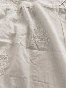 White Embroidered Top(Forever 21)