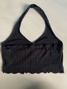 Orange Pleated Shorts &amp; Halter Top
