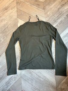 Square Neck Long Sleeve Top