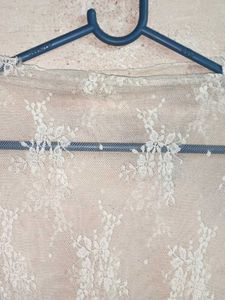 Summer Fashion See-through Lace Top White