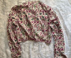 Boho Chic Floral Print Crop Top